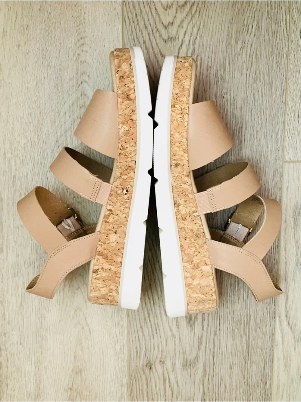 Dr. Scholl's Once Twice Platform Espadrille Wedge Sandal Tawny Brown 10